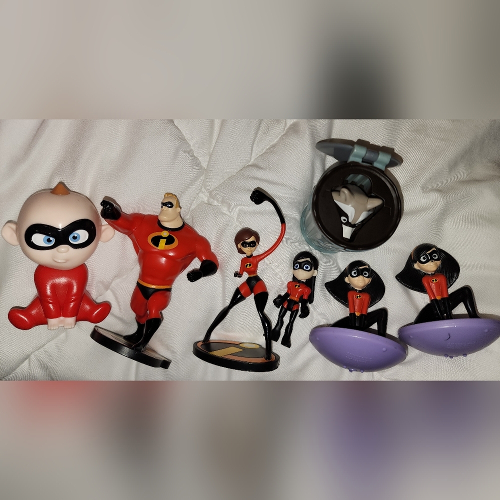 Assortment of Disney Incredibles Action Figures